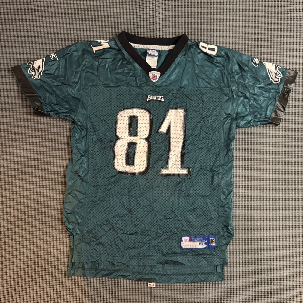 Reebok NFL Philadelphia Eagles Terrell Owens 81 Jersey Youth XL Green 18-20